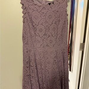 City Studio Purple Midi Dress